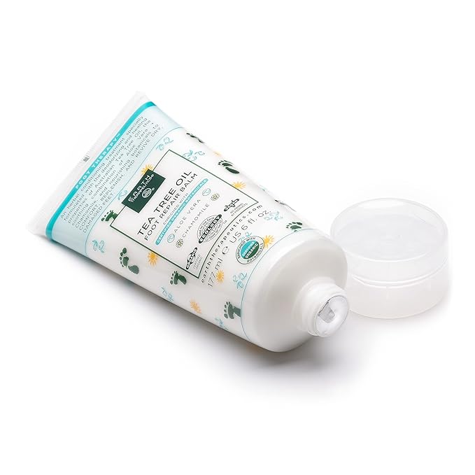Earth Therapeutics Tea Tree Oil Foot Balm – Australian Tea Tree Oil w/Aloe Vera & Chamomile – Hydrates, Softens & Conditions Dry Cracked Feet, Heel and Calluses – Soothe Irritated Skin – 6 Oz