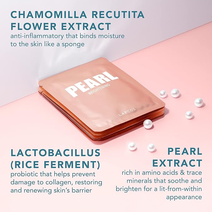 LAPCOS Daily Sheet Mask Variety Pack 7+1 (Version 1) Daily Face Masks - Hydrate, Clarify, Nourish, Exfoliate & Renew Skin, Korean Beauty Favorite (8 pack)