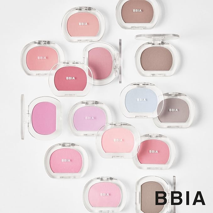 BBIA Last Blush NEW 15 Colors - Cheek Blush Shaping Shading Contour & Highlight Long-Lasting Matte Finish Natural Shades Buildable & Blendable Daily Korean Face Makeup (08 FIONIA, Pack of 1)