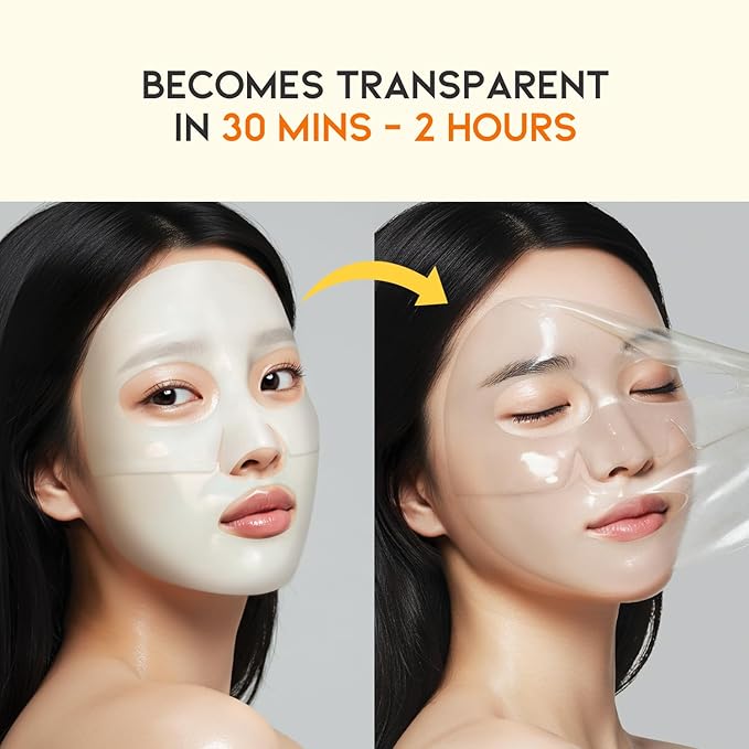 #OOTD Vitamin C Collagen Glutathione Hydrating & Firming Hydrogel Sheet Mask - Radiant Glow Gel Mask and Dull Skin (5pcs)