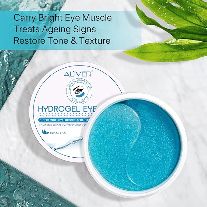 Hydrogel Eye Patches,Hydrogel Under Eye Masks for Dark Circles,Anti Wrinkle Treatment,Under Eye Gel Pads,Eye Mask for Puffy Eyes, Skincare,Hydrating | 60 Pieces/30 Pairs
