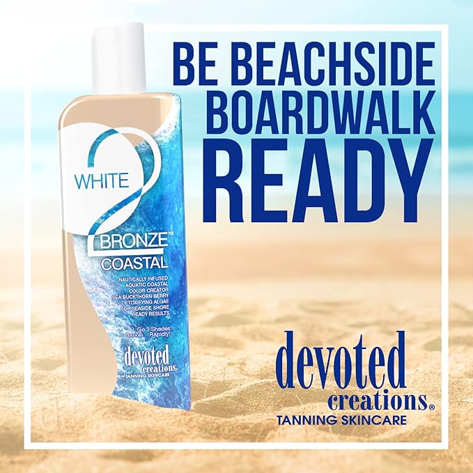 White 2 Bronze Coastal Blue Hued Optimizer Go 3 Shades Darker Rapidly 8.5oz