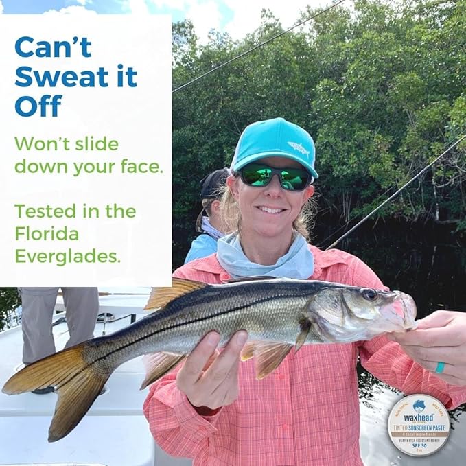 Waxhead Tinted Zinc Oxide Sunscreen Face, SPF 30 Reef Safe Non-Toxic Sunscreen Surf Zinc Sunblock, Travel Waterproof for Swimming, Lifeguard, Sports, Organic Sun Block Colored Face Scar (Tint 2oz Tin)