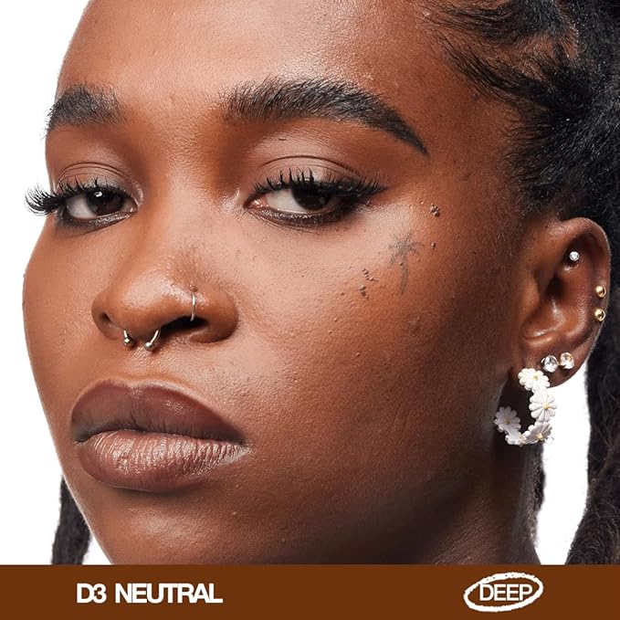 about-face THE PERFORMER Skin-Focused Foundation D3Neutral – Medium Coverage, Long-Wear, Breathable & Buildable Base – Clean, Vegan, Hydrating Formula with Blue Agave & Chlorella – 1.08oz