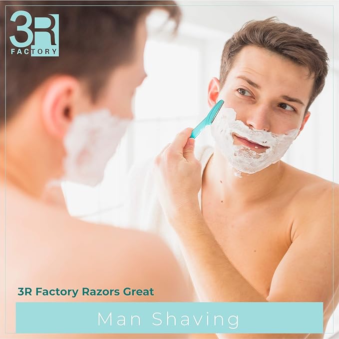 Womens Peach Fuzz Shaver - 3R Factory Ladies Razors for Facial Hair, Face Shaving Razor, Lady Razors for Women Fine Hairs, Eyebrow, Facial & Neck. Come with Safety Cover (Packs of 6)