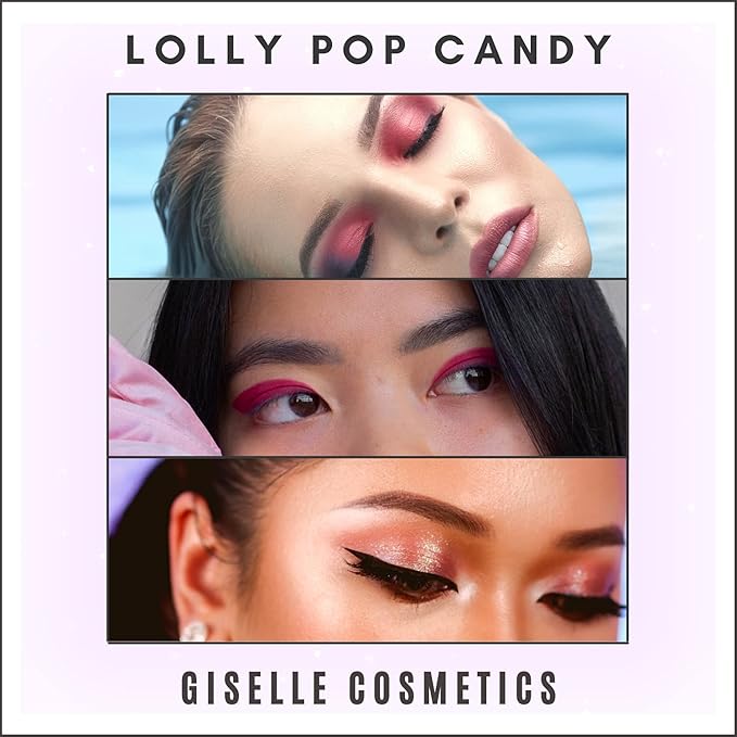 Loose Mineral Eyeshadow and Contouring Palette - Lolly Pop Candy 8 Shade Set