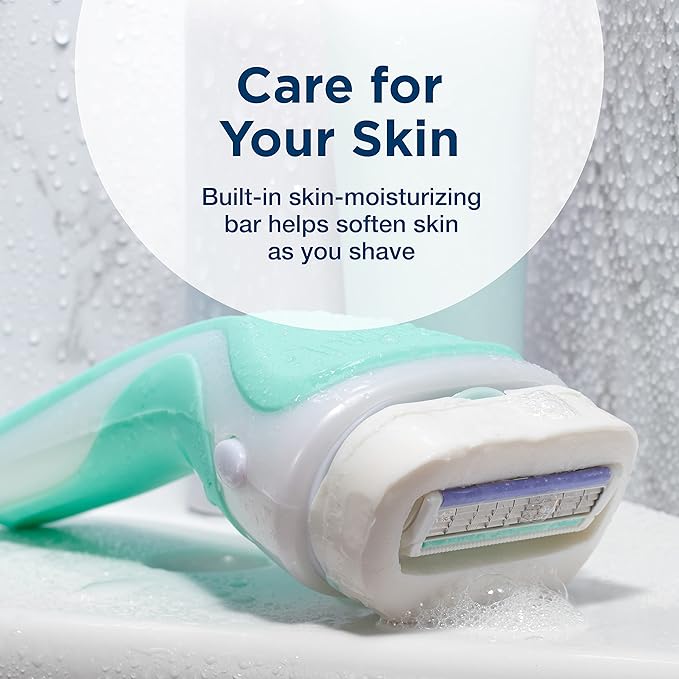 Schick Intuition Refill, Razor Blades with Organic Aloe for Women Sensitive Skin | 8 Count (Pack of 1)