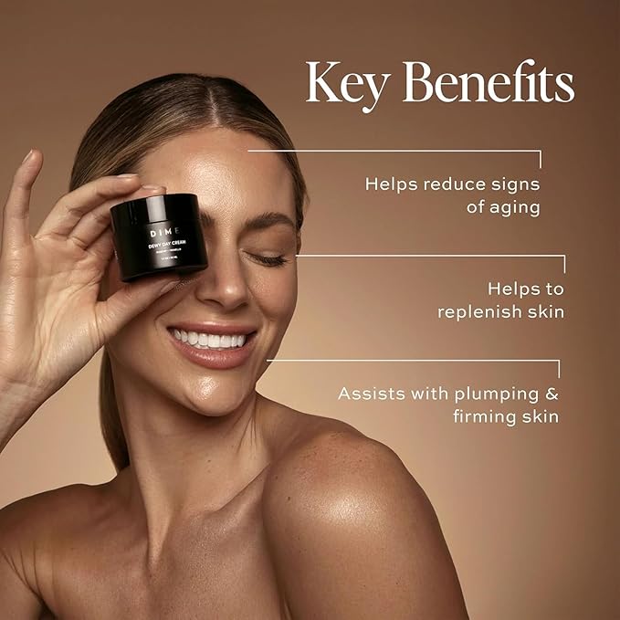 DIME Beauty Moisture Set - Includes Dewy Day Cream + Restorative Night Cream (50 ml Each)