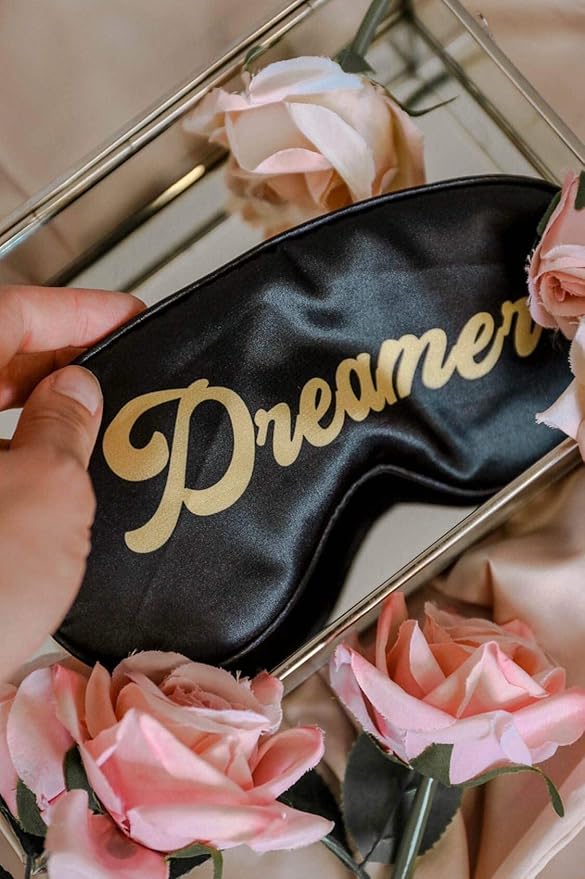 SMUG Satin Sleep Mask & Eye Mask | Travel Sleep Masks for Women & Men | Soft Sleeping Eye Mask to Nourish Skin & Reduce Dark Circles | Eye Sleep Mask Shades to Block Out Light | Dreamer