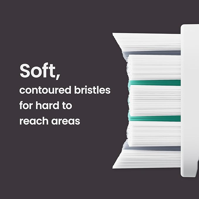 Quip Ultra Next Generation Smart Toothbrush - Timed Electric Toothbrush with Case - Replaceable Brush Head, Soft Bristles, Silicone Handle, 30-Day Battery Life - Travel Toothbrush - Dusk