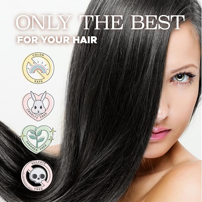 Luseta Argan Oil Shampoo and Conditioner Set Thickening for Thin & Dry Hair Smoothing & Nourishing Anti- Frizz for All Hair Types Sulfate Free for Men and Women 2 x16.9Fl Oz