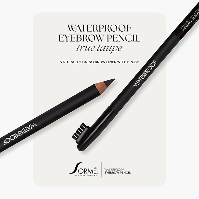 Sorme' Treatment Cosmetics Natural Definitive Waterproof Eyebrow Pencil, Rich Brown, 0.04 Ounce (Pack of 1)