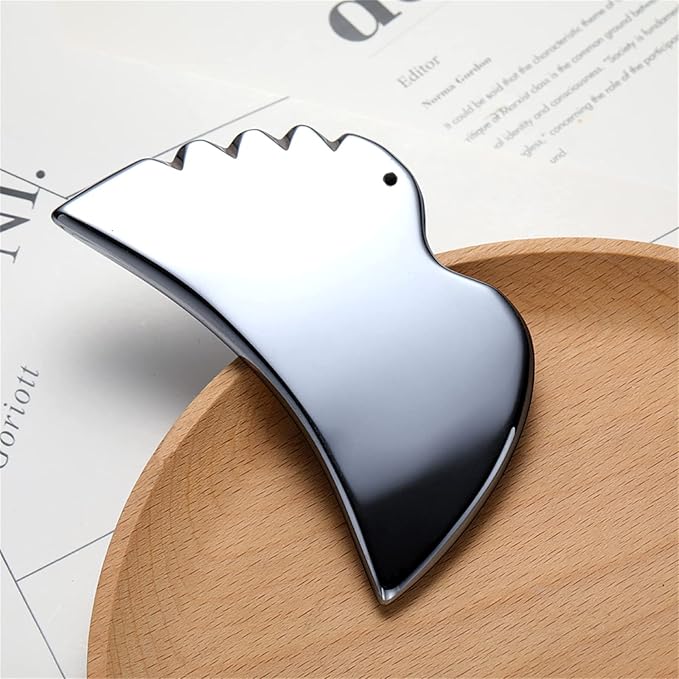 Gua Sha Face Massage Beauty Tool Natural Terahertz Energy Stone Guasha Scraping Facial Massager for Spa Body Relaxing