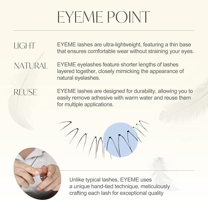 EYEME Eyelash x Artist Collaboration NO.01 – 5 Set Pack, Natural False Eyelashes, Short Lashes for a Soft & Wispy Look, Easy to Apply for a Seamless & Elegant Finish, K-Beauty