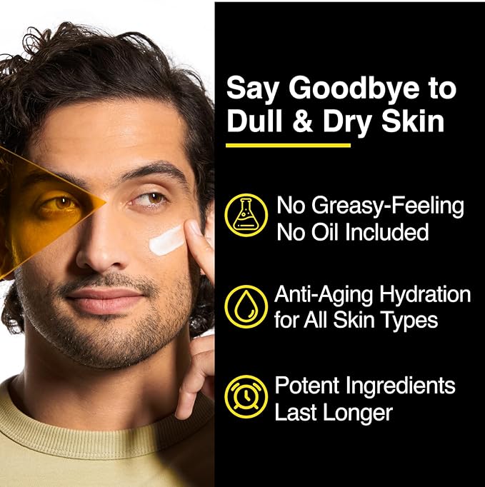 Lumin Skin Care Set Routine for Men - Burnout Buster Trio - Men's Facial Care Kit, Men's Skincare Routine For Dry Skin & Dark Circles, 2 Month Supply