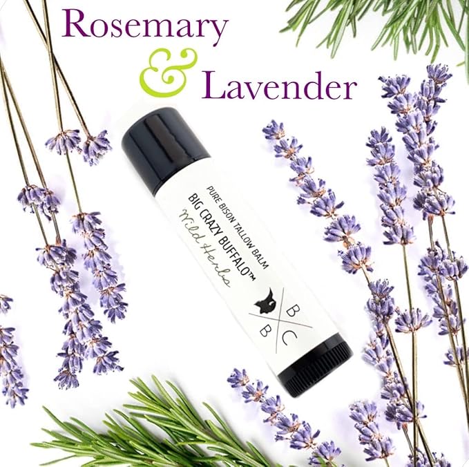 Pure Bison Tallow Lip Balm, Wild Forming