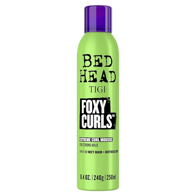 TIGI Bed Head Foxy Curls Curly Hair Mousse for Strong Hold 8.4 oz