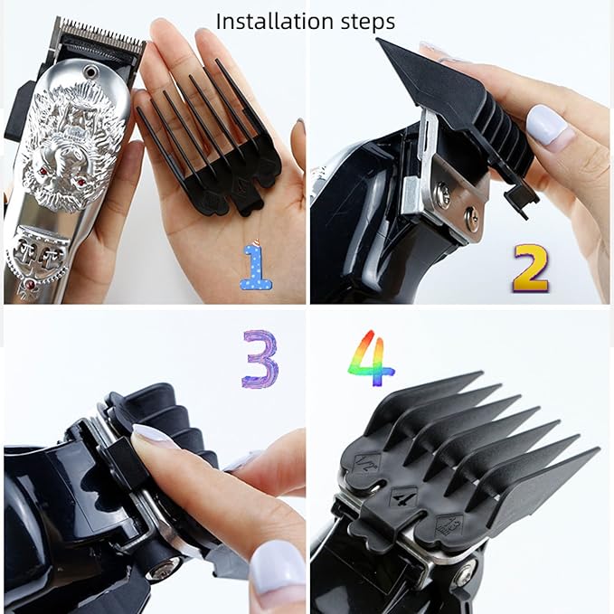 8 Pcs Professional Hair Clipper