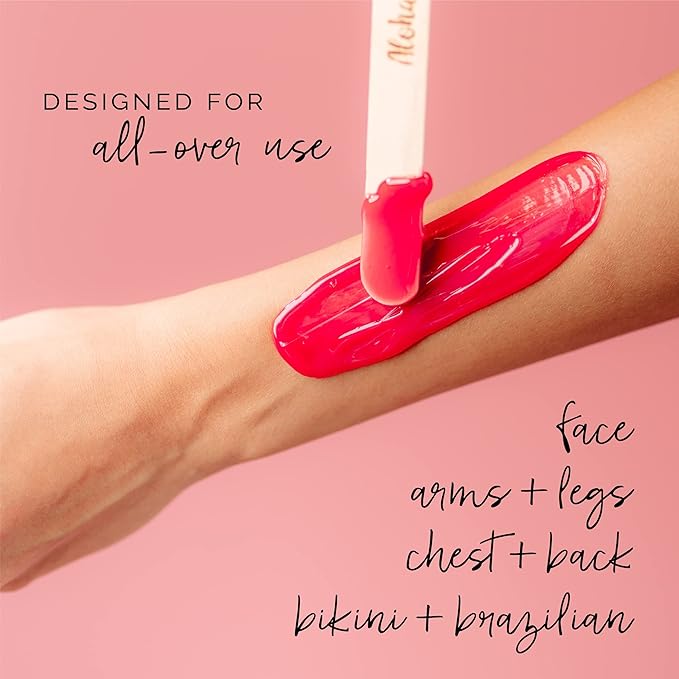 KoluaWax Hard Wax Beads for Hair Removal – Coarse Hair Formula – Face, Brazilian, Underarm, Back Chest, Bikini Waxing – Dragon Fruit & Hibiscus, 1lb Refill for Wax Warmers & 10 Applicator Sticks