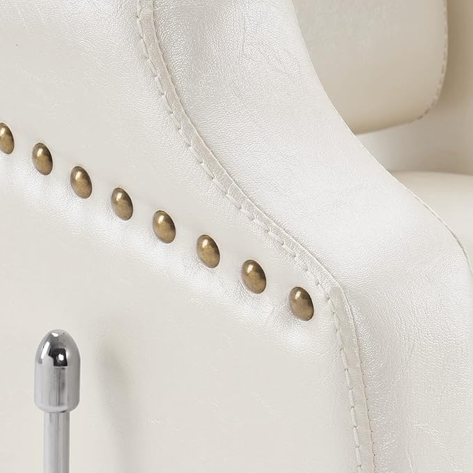 BarberPub Classic Recliner Leathern Barber Chair Antique Heavy Duty Hair Spa Salon Styling Beauty Equipment 3125(Champagne)