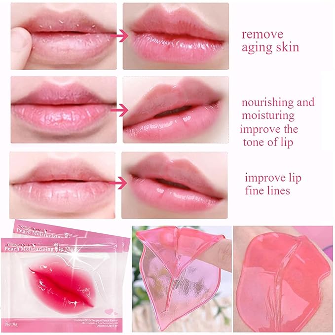 30 Pairs Lip Masks & 24K Gold Gel Eye Masks, Under Eye Collagen Patches and Crystal Gel Lip Masks Collagen Under Eye Mask for Dark Circles Puffiness and Wrinkles