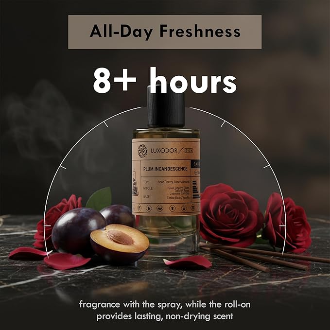 Plum Incandescence - Eau de Parfum - Inspired by T.F Lost Cherry - Unisex Fragrance Long-lasting 3.4 fl. oz (100ml)