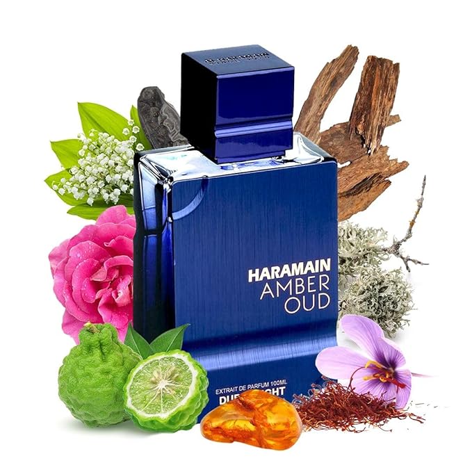 Al Haramain Amber Oud Dubai Night Edition for Unisex - Arabian Perfume for Women & Men - Woody Fragrance with Saffron, Bergamot, Agarwood, Amber - Arabic Perfume - Extrait De Parfum - 3.4 oz EDP Spray