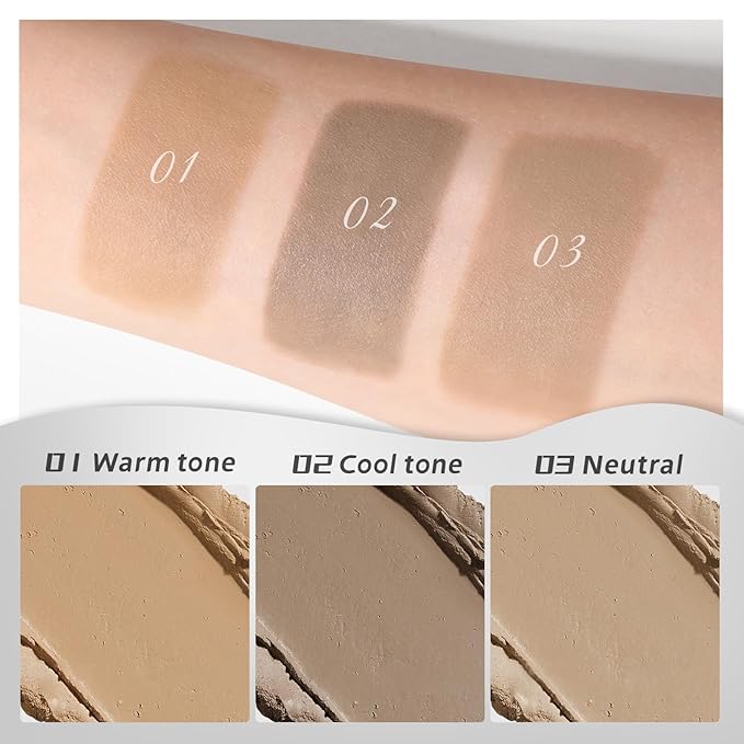 DAGEDA Neutral Contour Stick,Cream Contour Makeup with Brush,Lightweight, Blendable, Longlasting Creamy Bronzer Stick, Matte Finish Natural Face Contouring Makeup