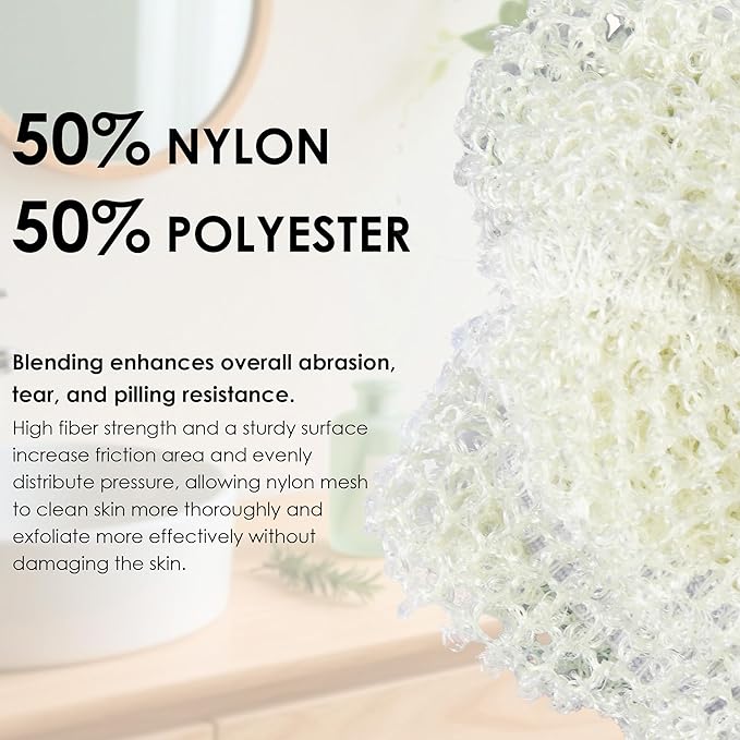 INNERNEED Food-Grade Soft Silicone Body Scrubber Shower Brush Handheld Cleansing Skin Brush, with Exfoliating Net Sponge Case (Pink Brush)