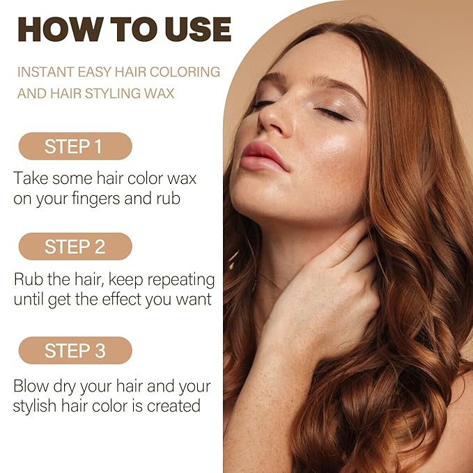 Temporary hair color Brown, Hair