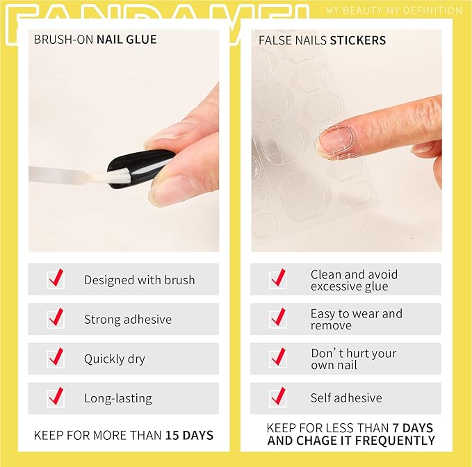 FANDAMEI Press on Nails Almond Matte, 24 Colors 576PCS Press on Nails Medium Almond Matte, Acrylic Medium Fake Nails Full Cover, Natural Press on Nail, False Nails with Nail Glue