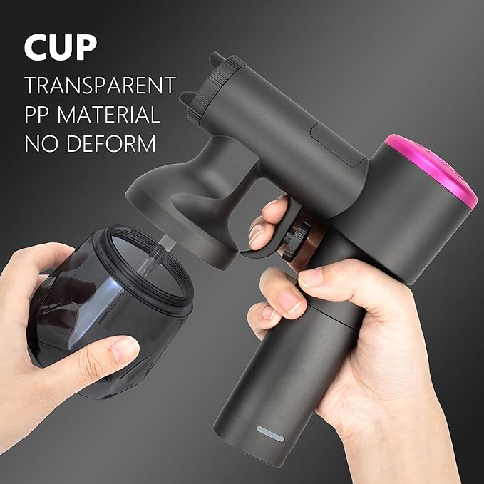 Cordless Spray Tan Machine Rechargeable and Handheld Spray Tan Gun Cordless with Spray Tan Disposables 9 in 1 Complete Set Used for Home Tan Mobile Tan Travel Tan Beach Tan