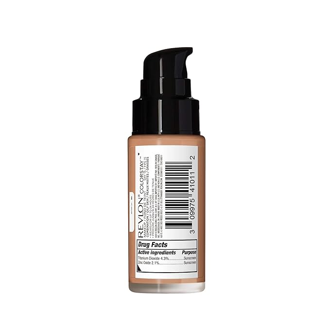 Revlon Liquid Foundation, ColorStay Face Makeup for Combination & Oily Skin, SPF 15, Longwear Longwear Medium-Full Coverage with Matte Finish, Natural Tan (330), 1 fl oz