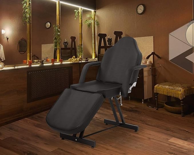 PayLessHere Multipurpose Tattoo Chair 72" L 24" W Massage Bed with Hydraulic Stool Beauty Bed Table Salon Chair for Professional Massage Facial Lash Beauty Spa Treatment
