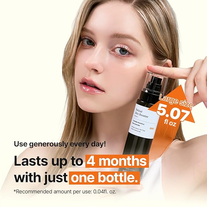 MEDITHERAPY Retinal Skin Booster Serum – Beginner Friendly Non-Irritating Retinaldehyde for Face and Body – Anti-Aging Retinol Pore Minimizer for Blemish Prone Skin– Korean Skin Care, 5.07 Fl.Oz Large