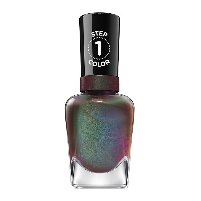 Sally Hansen Miracle Gel™, Holllaa-Gram, Long Lasting, Gel-Like Formula, No UV Lamp Needed, Brown Metallic Nail Polish (Pack of 3)