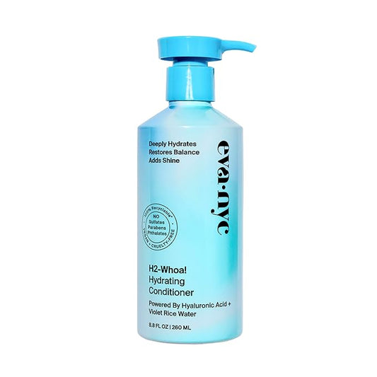Eva NYC H2-Whoa Hydrating Conditioner, Inflused with Hyaluronic Acid and Voilet Rice Water, 8.8 fl oz