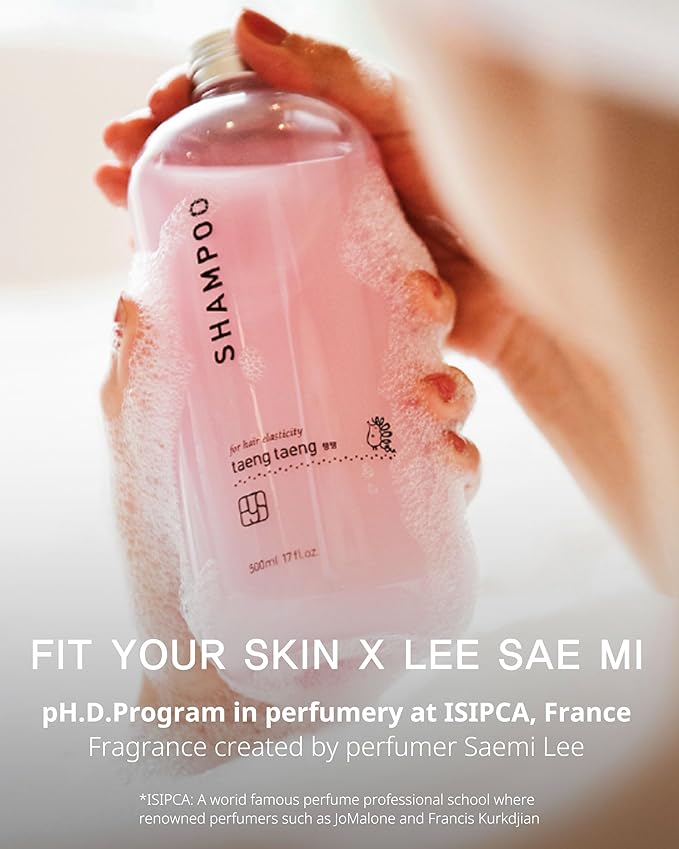 TAENG TAENG Elasticity Hair Shampoo- pH 5.5 Keratin & Protein Perfumed Shampoo for Thicker, Fuller Looking Hair - Rose Garden Scent - Paraben Free - 17 fl.oz