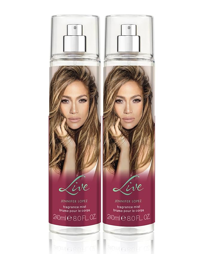 Jennifer Lopez Live Body Mist, 240ml (8fl oz) Duo Pack (2 Pack)