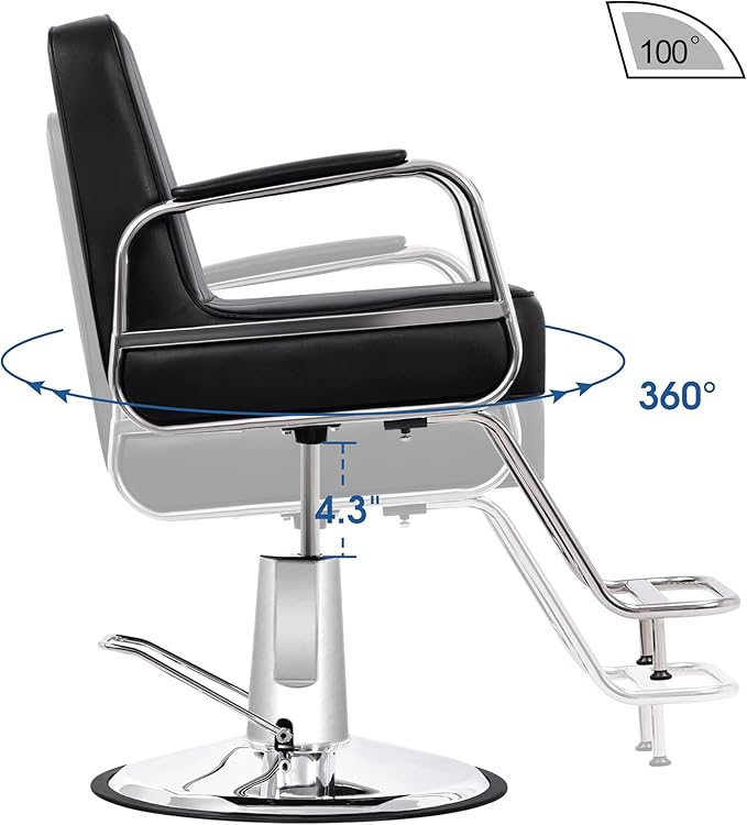 BarberPub Classic Styling Salon Chair for Hair Stylist Hydraulic Barber Chair Beauty Spa Equipment 3128