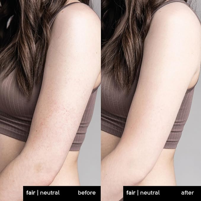 Tinge Tint Body Makeup, Up to 48 Hours, Medium Coverage Cream With Amino Acids, Hyaluronic Acid & Lysine, Semi Matte Finish, Water & Transfer Resistant, 3.38 Fl Oz Tube - Fair Neutral