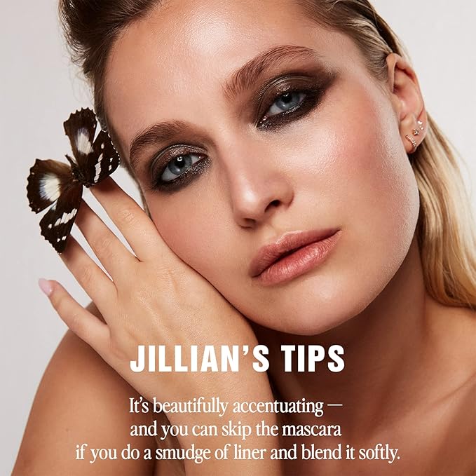 Jillian Dempsey Khol Eyeliner: Clean, Waterproof Eyeliner Pencil with Built-In Smudger for Effortless Blending – Rich Pigment, Cruelty-Free, Jet Black