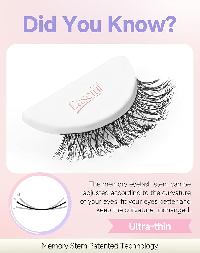 Bright-08 Mink Wispy Lashes - Natural Look, C Curl, Strip Lashes