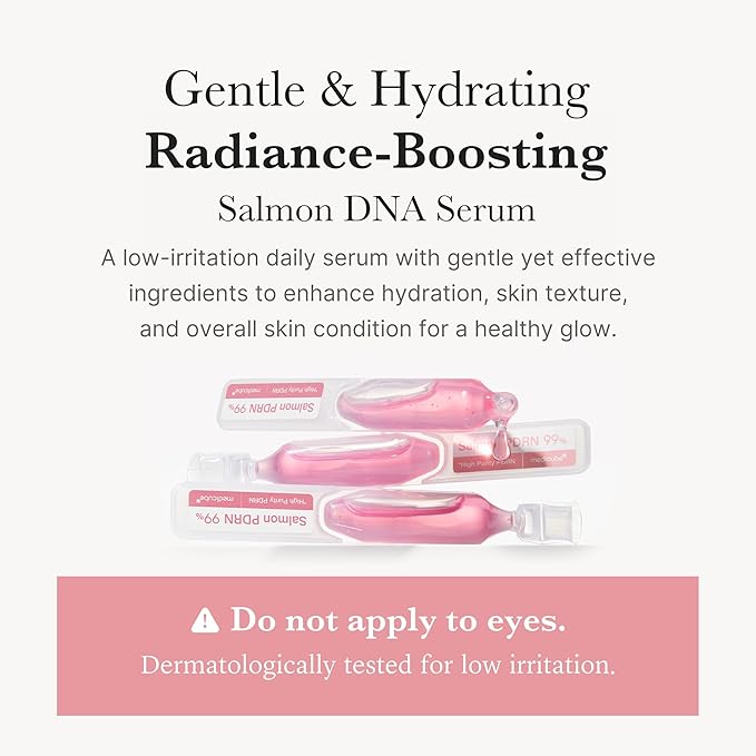 medicube Intensive Moisture & Skin Plumping Set: Salmon DNA PDRN Pink Peptide Serum and Salmon DNA PDRN Pink One Day Serum | Holiday Stocking Stuffers