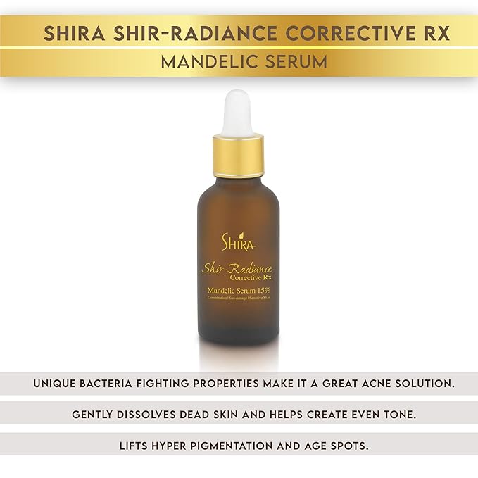 Shira Shir-Radiance Corrective RX Mandelic Serum For Treating Acne and Scars Pore Minimizer With 15% Mandelic Acid (30 ml)