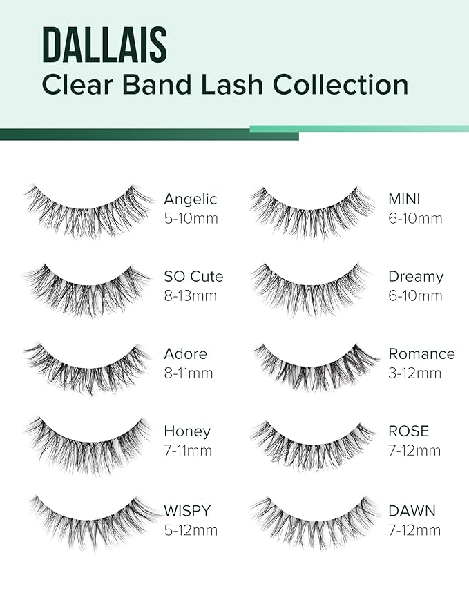 Short Eyelashes Natural Look Wispy Lashes Natural Fake Lashes C Curl Eye Lashes Wispies Eyelashes Fluffy False Lashes Pack 7 Pairs