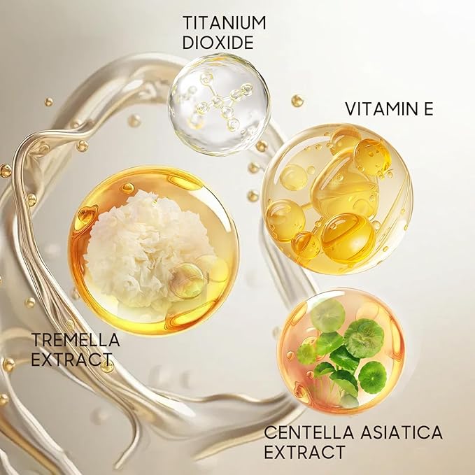 Air Cushion CC Cream Foundation - Mushroom Head BB Cream Face Makeup Moisturizing Concealer Brighten Long-Lasting, Even Skin Tone for All Skin Types (Dark Brown, 1 PCS)