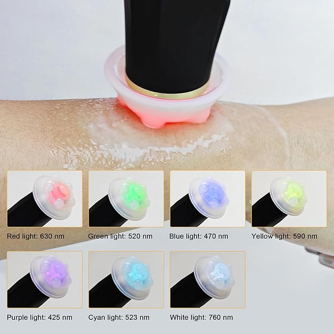 Elitzia CO₂ Oxygen Bubble Facial Device with 7-Color LED - Portable Oxygenating Bubble Skin Care Device for Hydration & Pore Care, Rechargeable Home Spa System - ETOB01