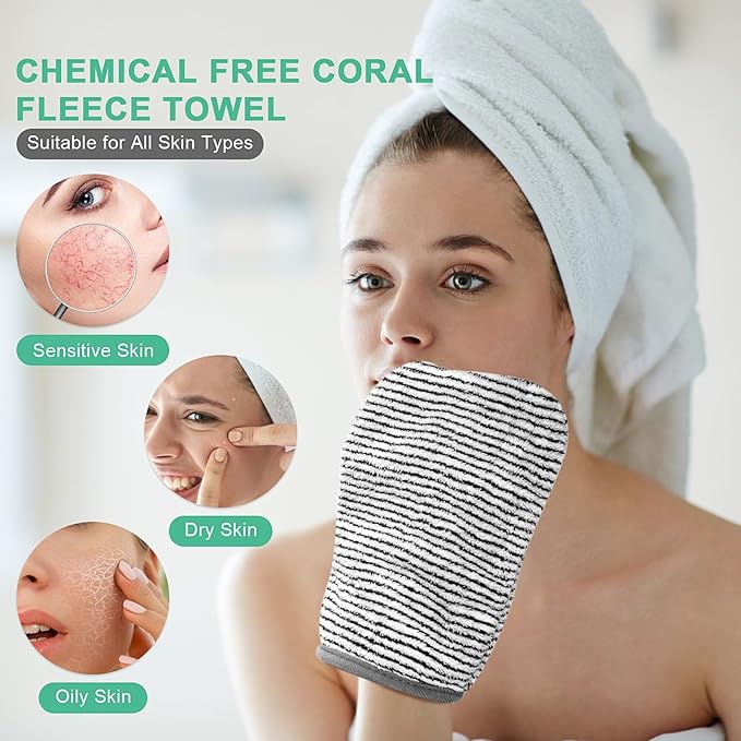 Phogary 8 facial body washcloths,