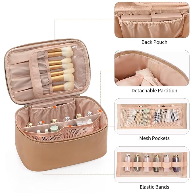 Ocheal makeup bag, portable cosmetic